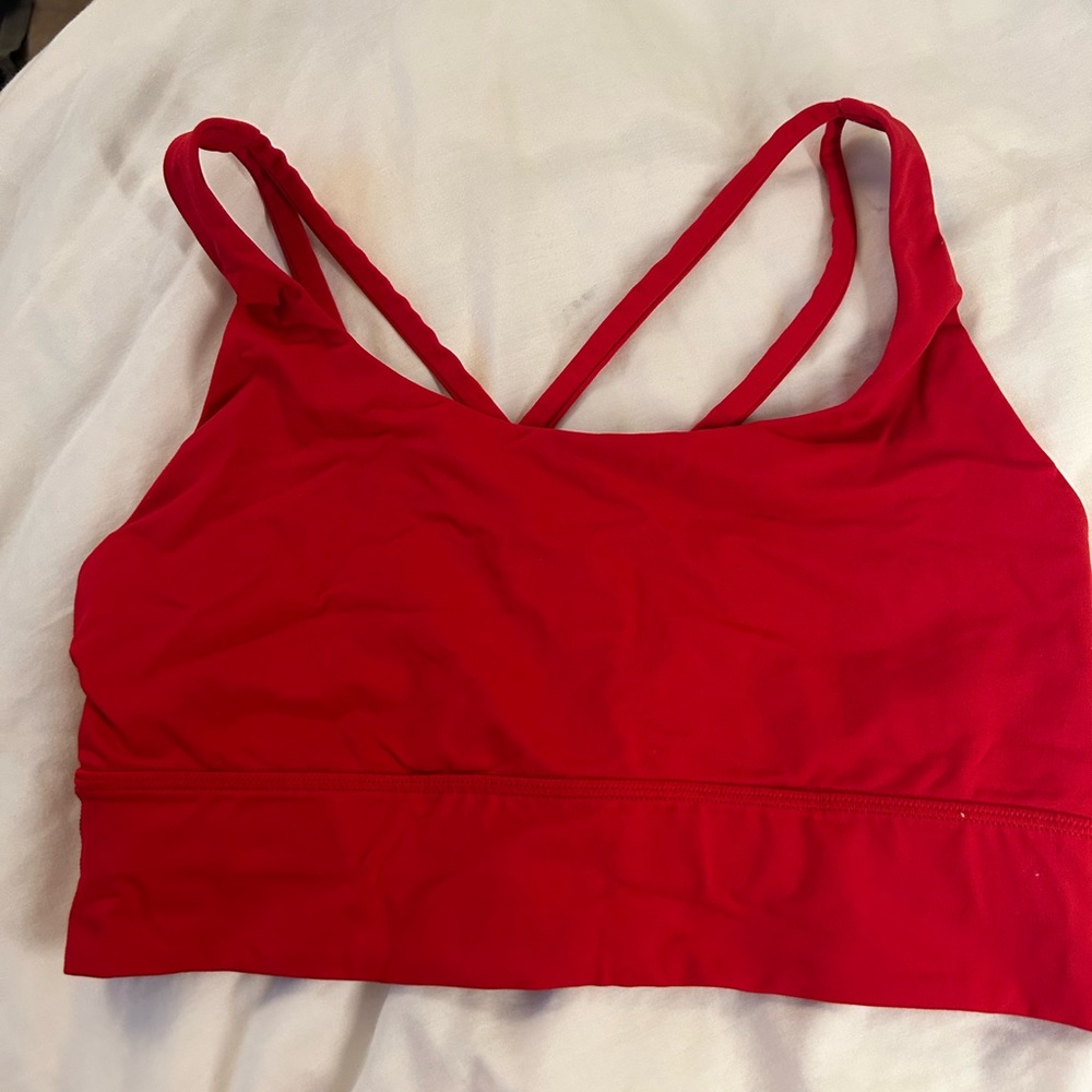 Lululemon energy bra dark red size 8